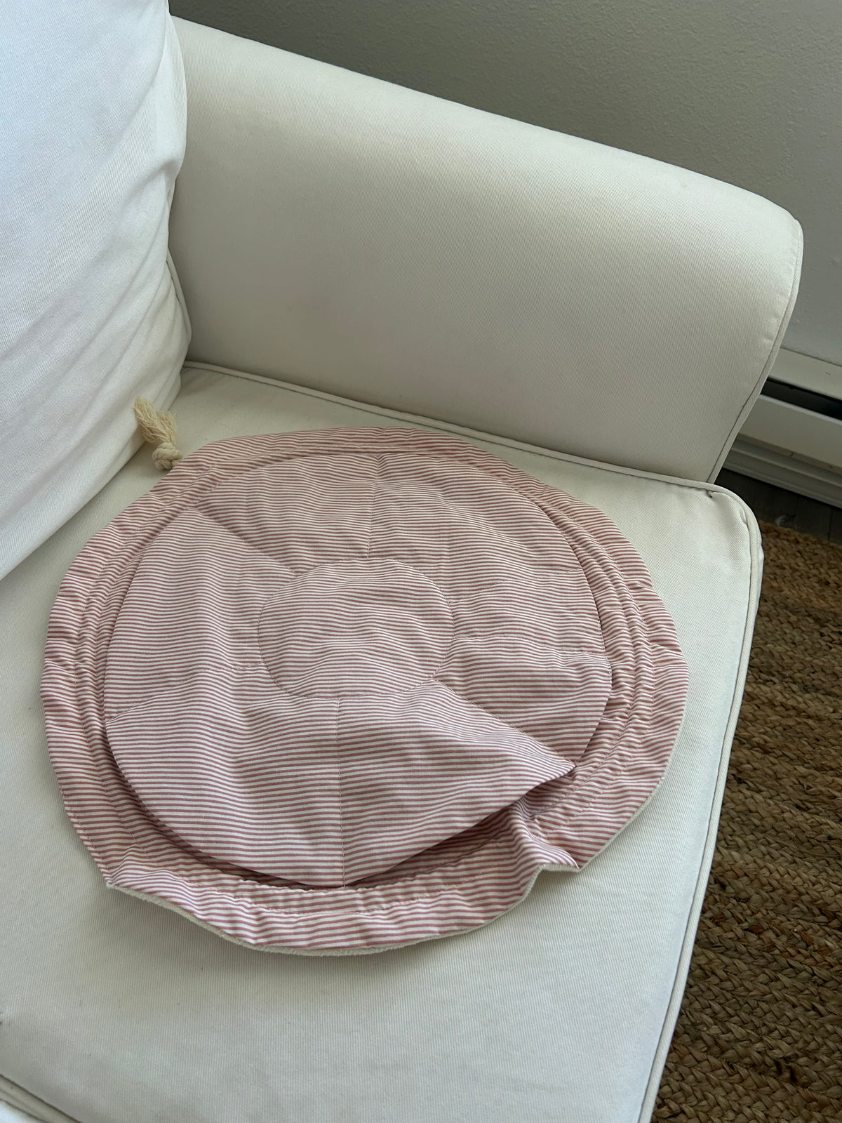 Jocelyn Pouch Pink Stripes
