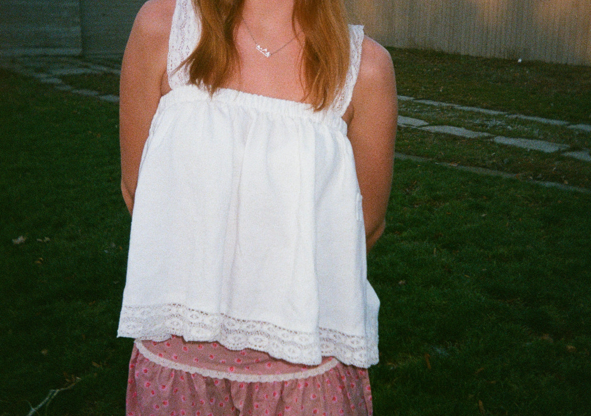 Patched Lace Top