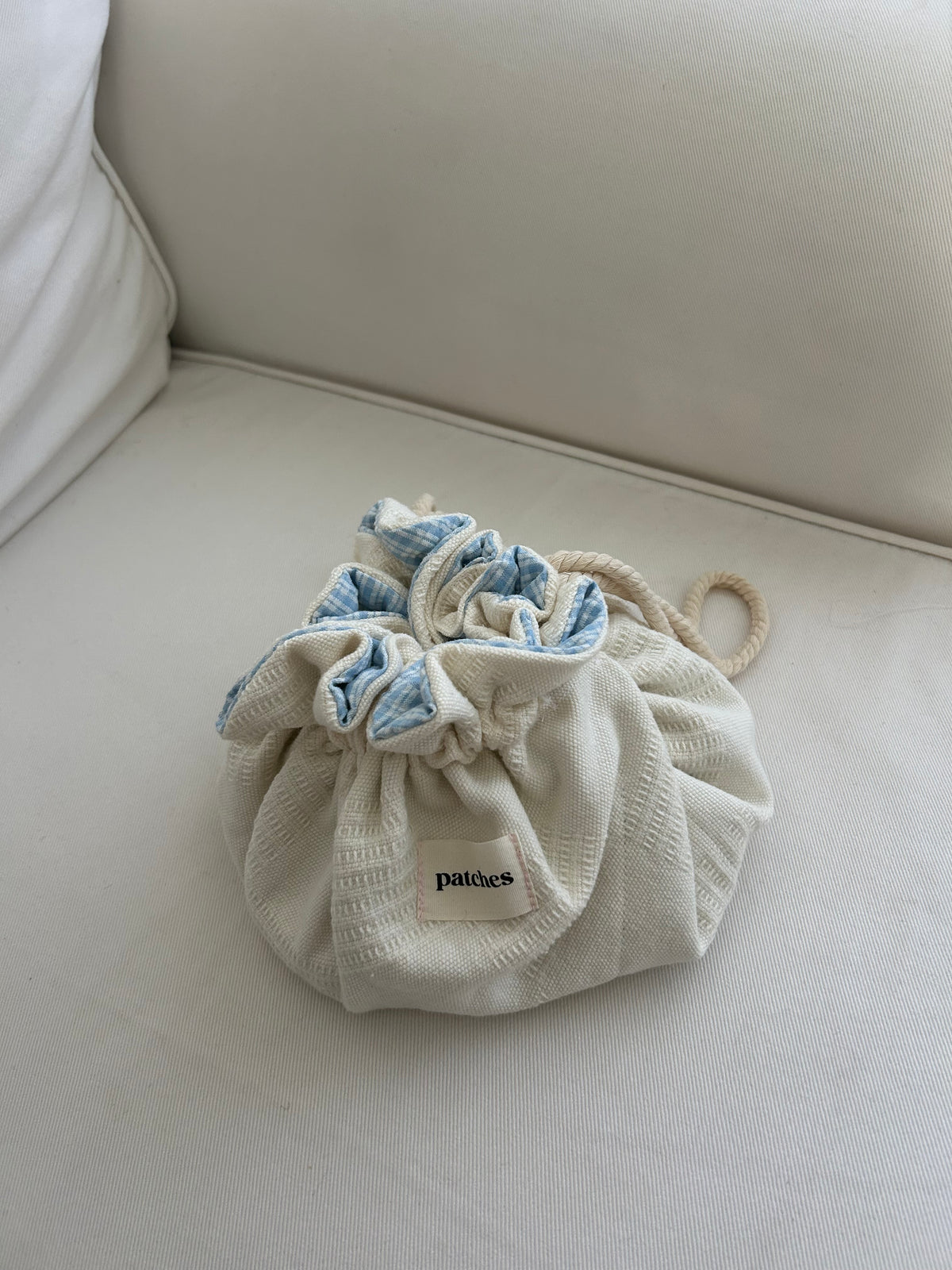 Blue Plaid Jocelyn Pouch