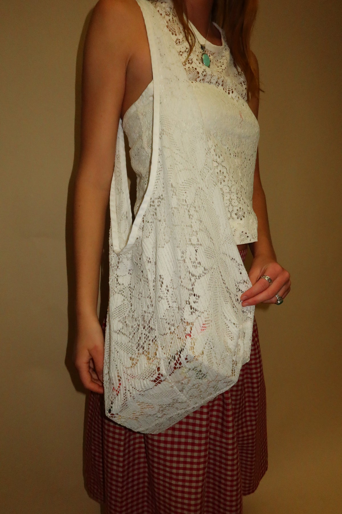 Lace Book Bag