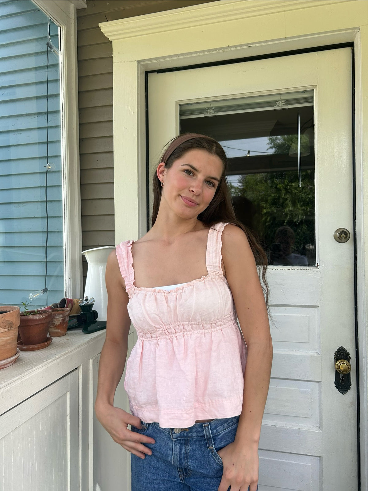 Pink Linen Set