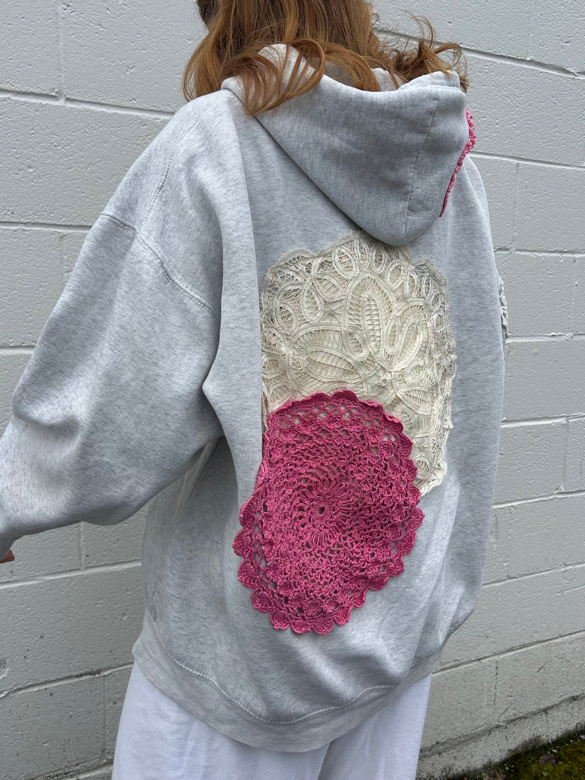 Heart On My Sleeve Doily Hoodie