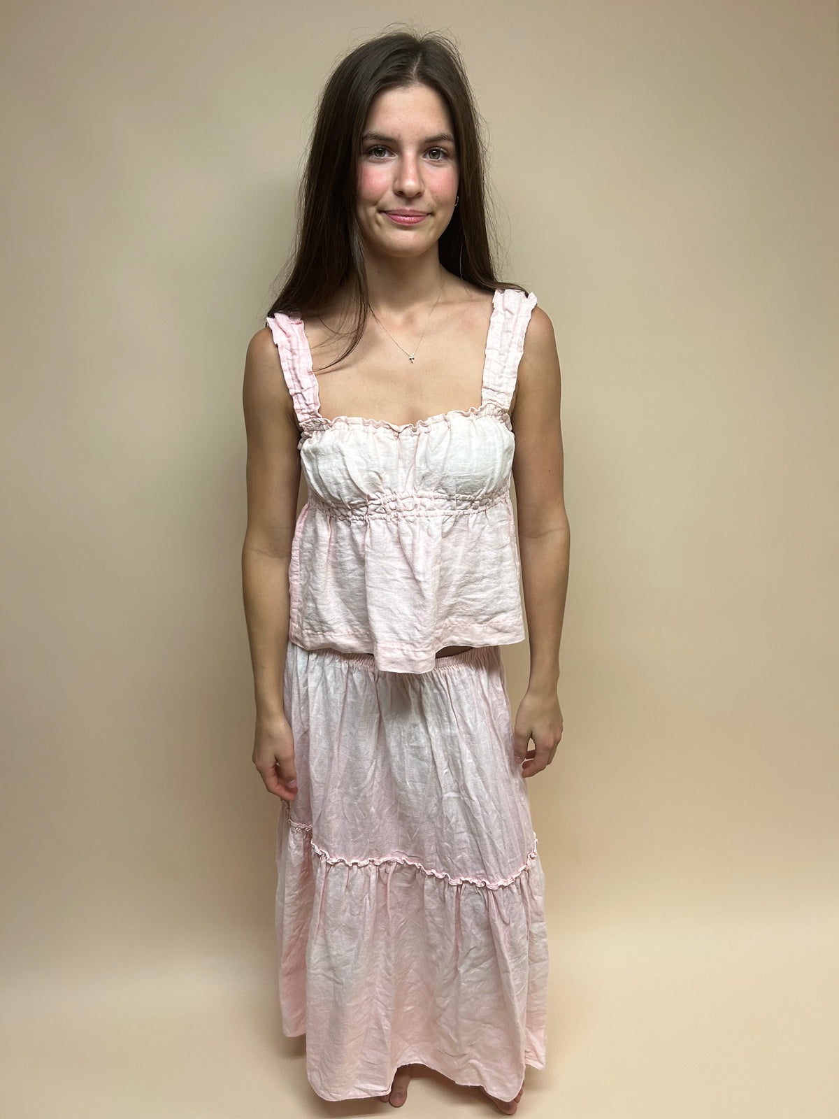 Pink Linen Set