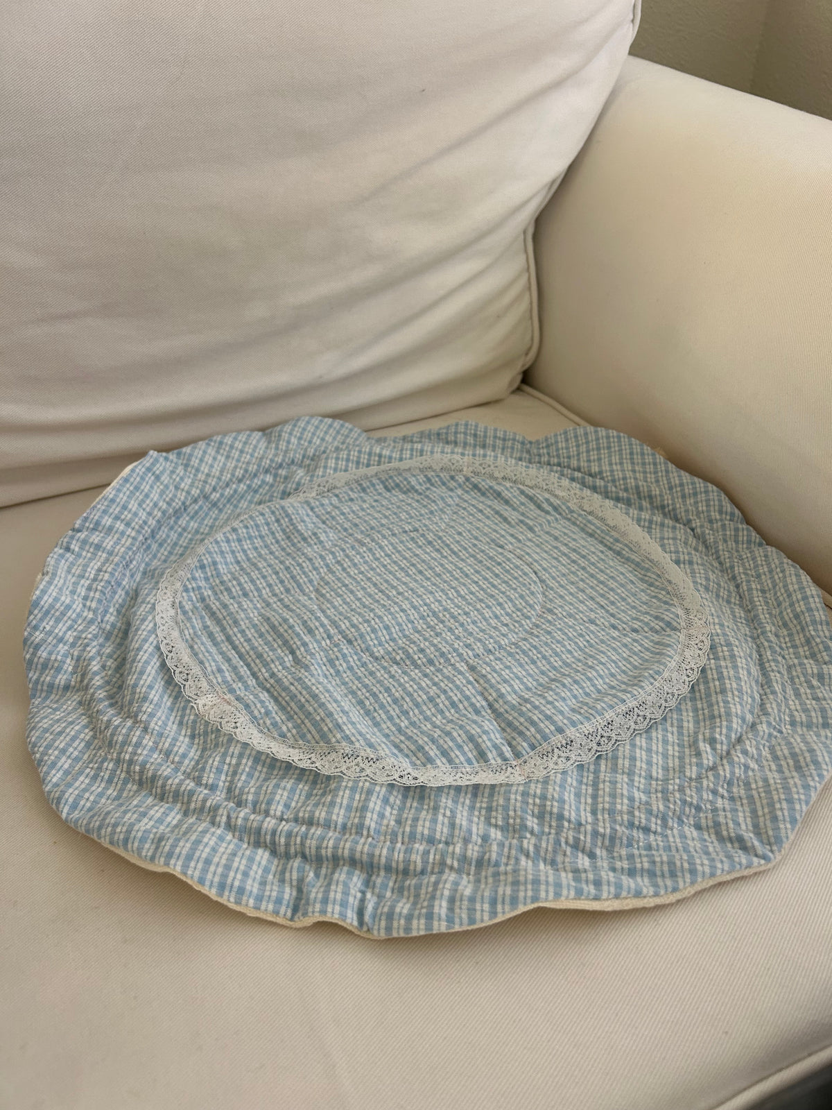 Blue Plaid Jocelyn Pouch