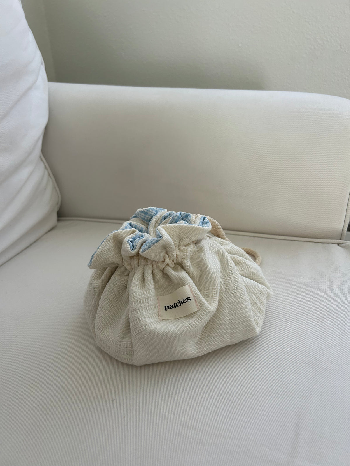 Blue Plaid Jocelyn Pouch