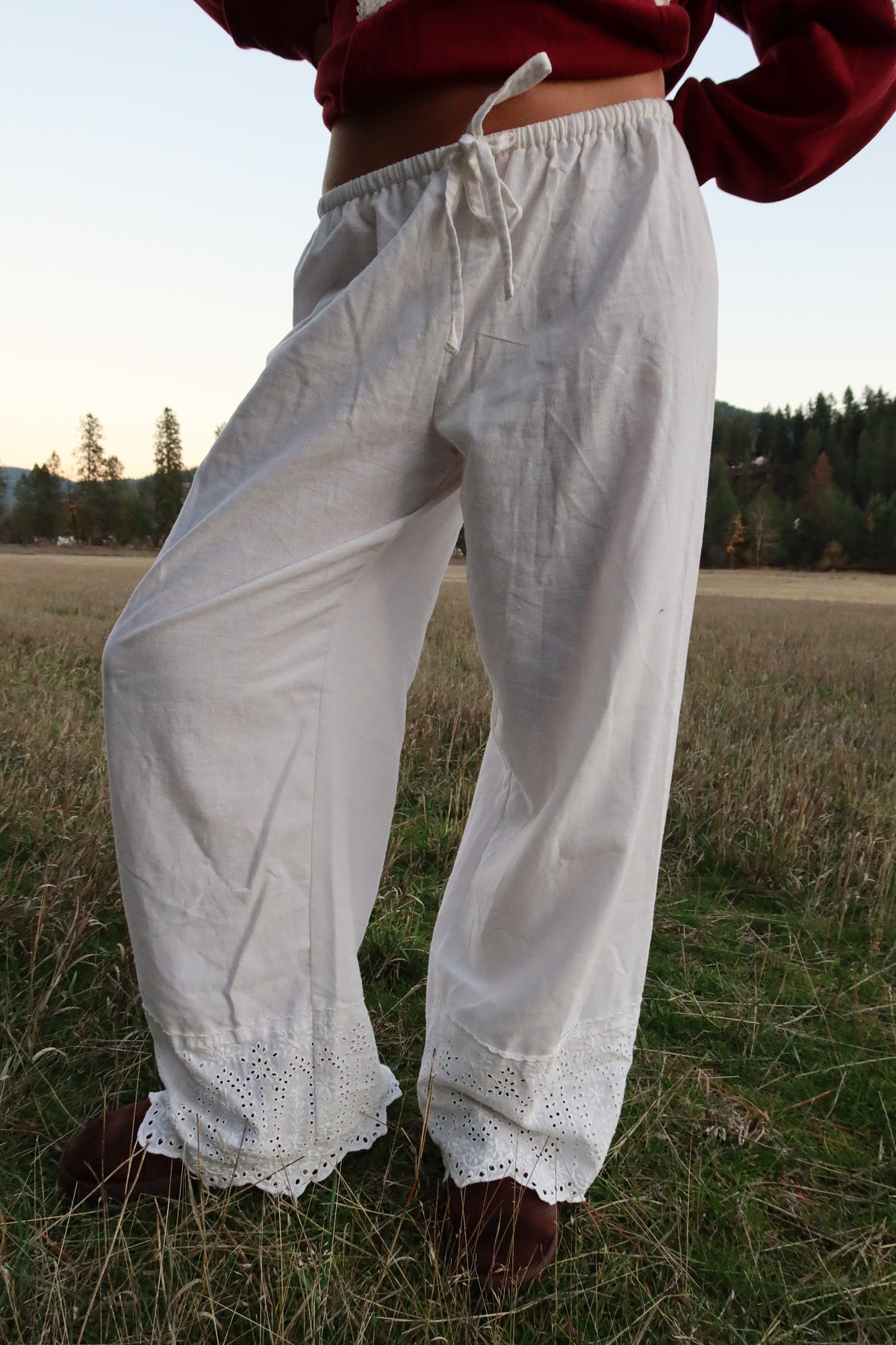 Eyelet Pant
