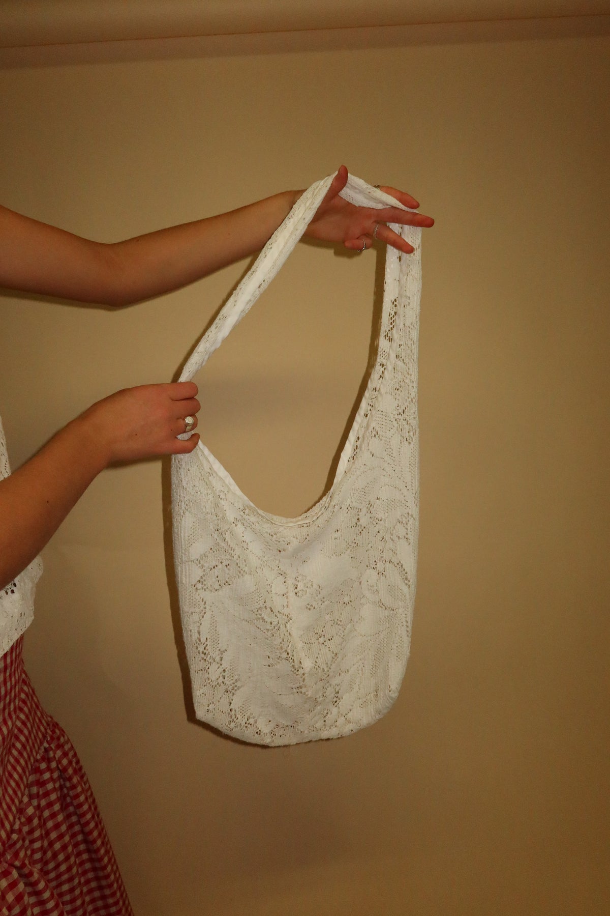 Lace Book Bag