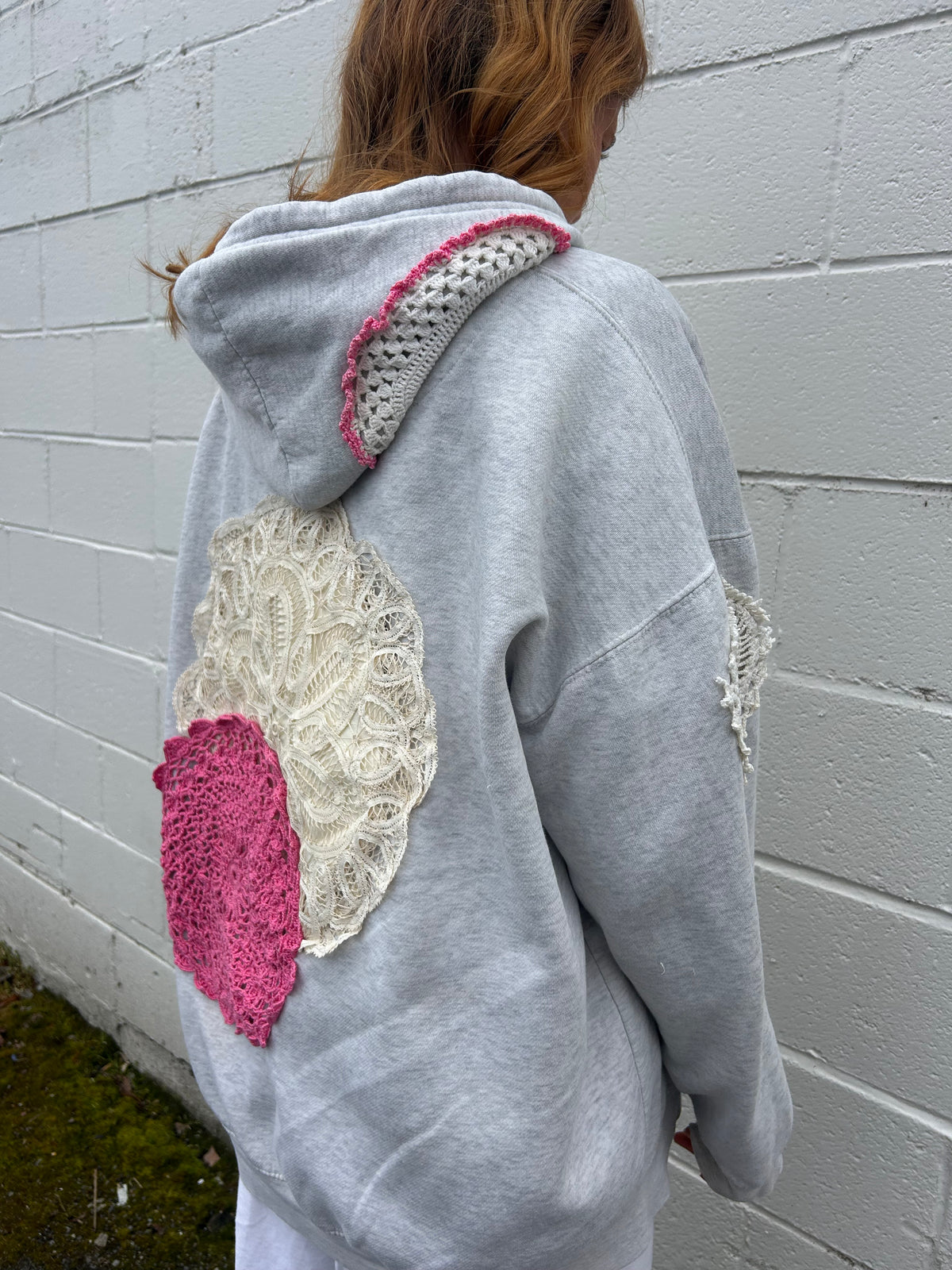 Heart On My Sleeve Doily Hoodie