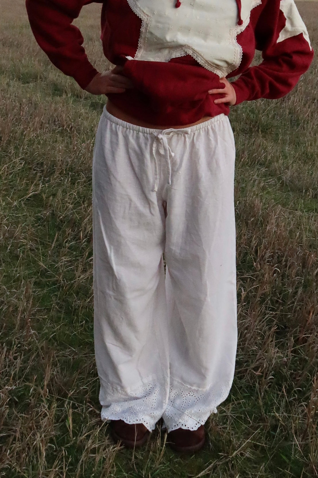 Eyelet Pant
