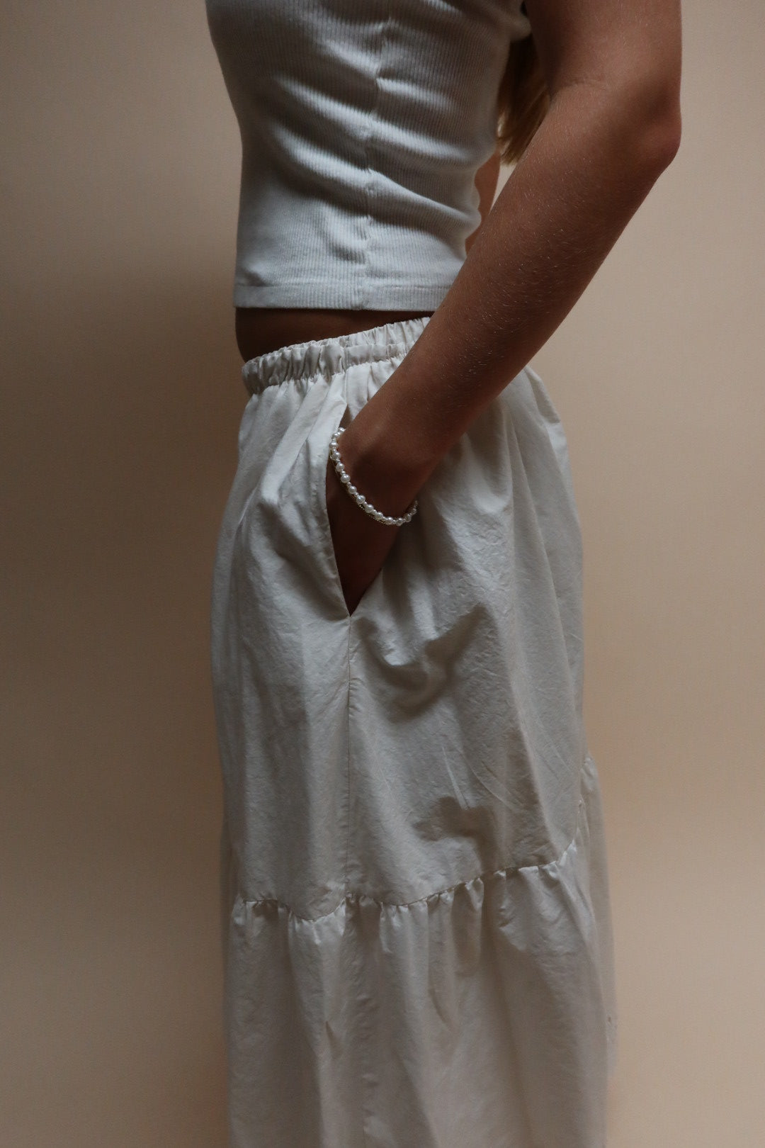 Ivory Eyelet Skirt