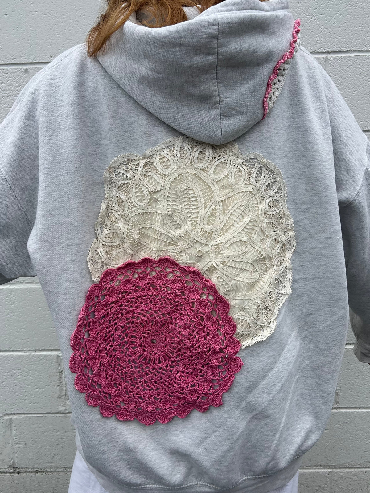 Heart On My Sleeve Doily Hoodie