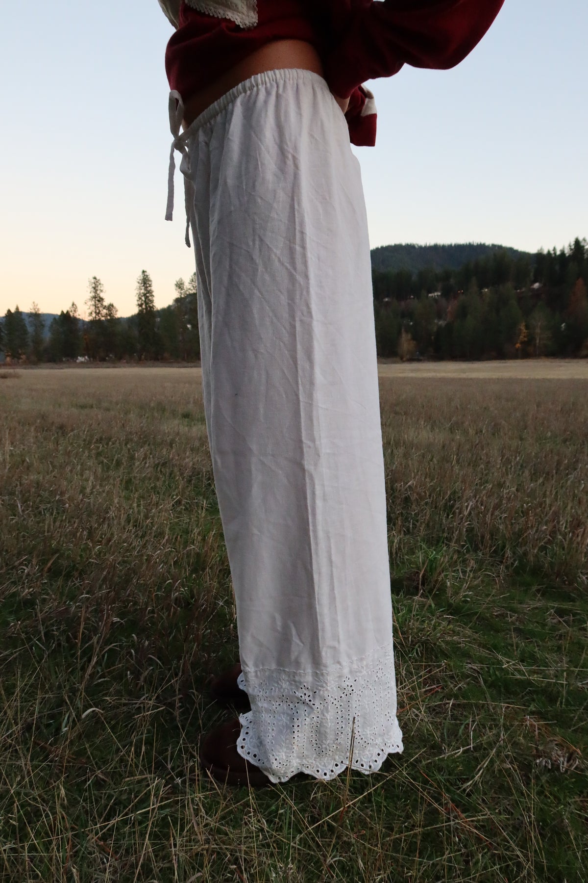 Eyelet Pant